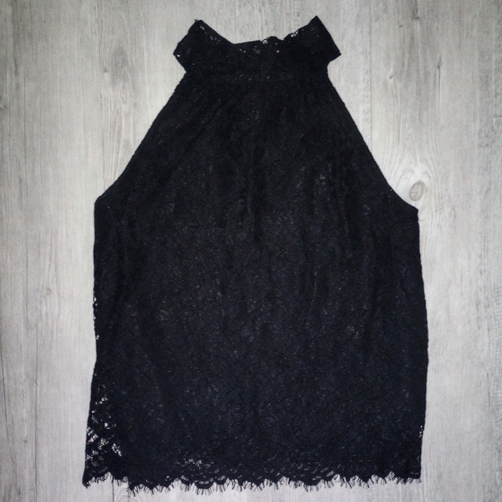 NWT J. Crew Tie Neck Lace Top